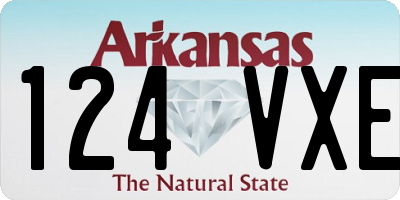 AR license plate 124VXE