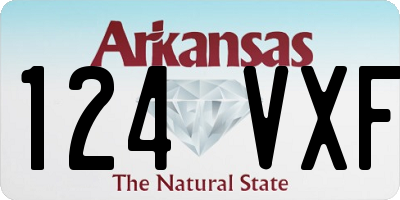 AR license plate 124VXF