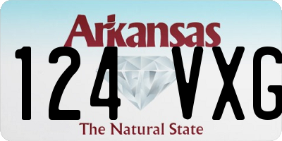 AR license plate 124VXG