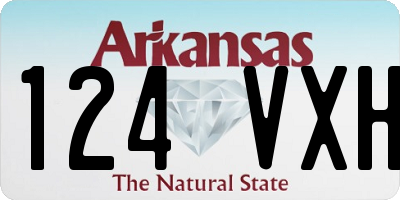 AR license plate 124VXH