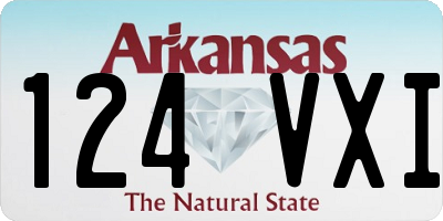 AR license plate 124VXI