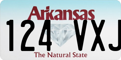 AR license plate 124VXJ