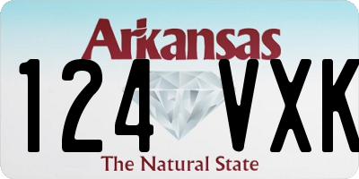 AR license plate 124VXK