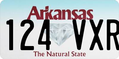 AR license plate 124VXR