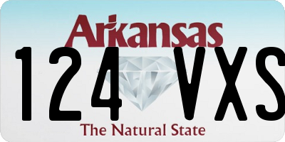 AR license plate 124VXS