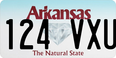 AR license plate 124VXU