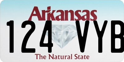 AR license plate 124VYB