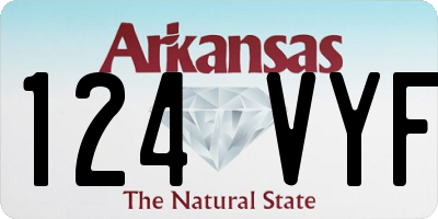 AR license plate 124VYF