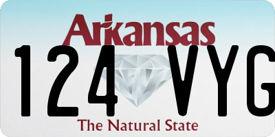 AR license plate 124VYG
