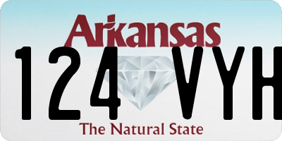 AR license plate 124VYH