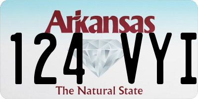AR license plate 124VYI