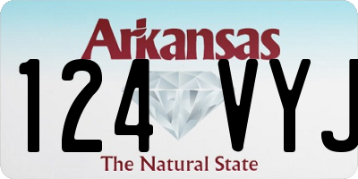 AR license plate 124VYJ