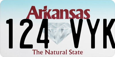 AR license plate 124VYK