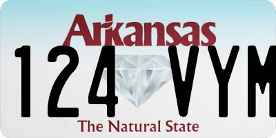 AR license plate 124VYM