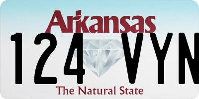 AR license plate 124VYN