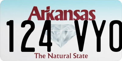 AR license plate 124VYO