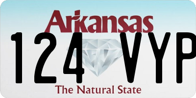 AR license plate 124VYP