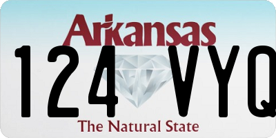 AR license plate 124VYQ