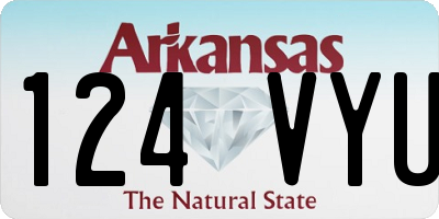 AR license plate 124VYU