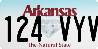 AR license plate 124VYV