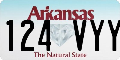 AR license plate 124VYY