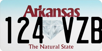 AR license plate 124VZB