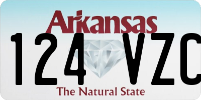 AR license plate 124VZC