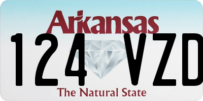 AR license plate 124VZD