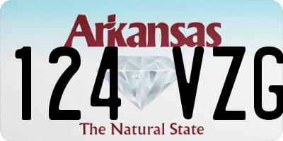 AR license plate 124VZG