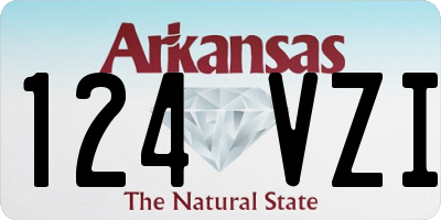 AR license plate 124VZI