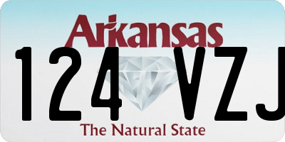 AR license plate 124VZJ