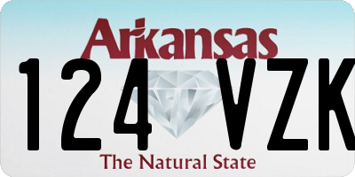 AR license plate 124VZK