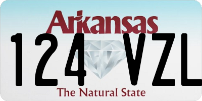 AR license plate 124VZL