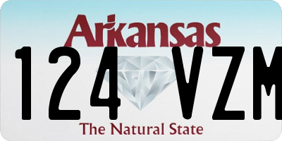 AR license plate 124VZM