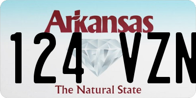 AR license plate 124VZN