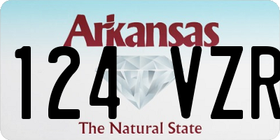 AR license plate 124VZR