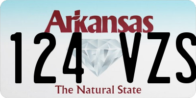 AR license plate 124VZS