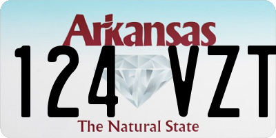 AR license plate 124VZT