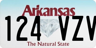 AR license plate 124VZV
