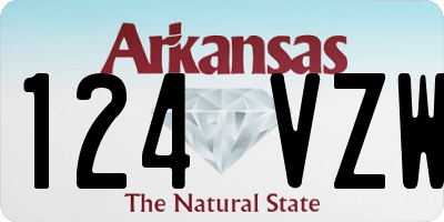AR license plate 124VZW