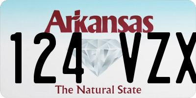 AR license plate 124VZX