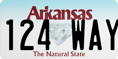 AR license plate 124WAY