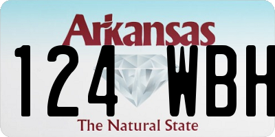 AR license plate 124WBH