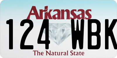 AR license plate 124WBK