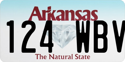 AR license plate 124WBV