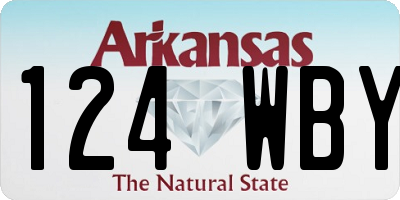 AR license plate 124WBY