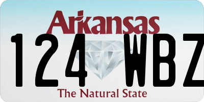 AR license plate 124WBZ