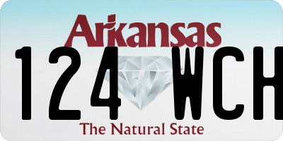 AR license plate 124WCH