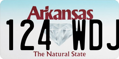 AR license plate 124WDJ