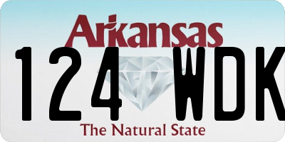 AR license plate 124WDK